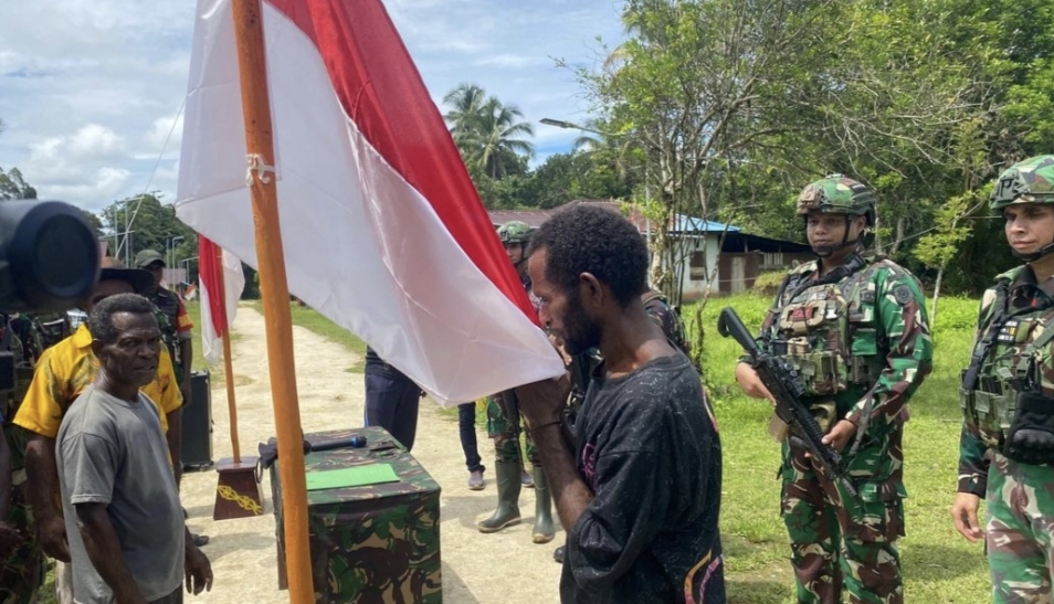 Eks OPM Yeremias Foumair Berikrar Setia Kembali ke Pangkuan NKRI