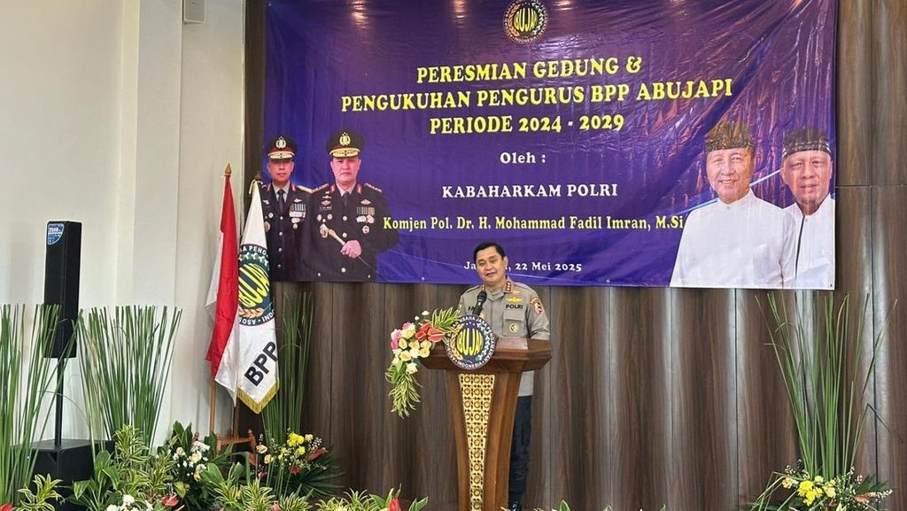 Kabaharkam Polri Hadiri Pengukuhan Pengurus Baru Abujapi, Tegaskan Satpam Mitra Strategis Polri