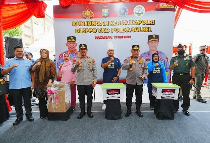 Kapolri Tinjau SPPG Polda Sulsel, Pastikan Kesiapan Dukung Program MBG