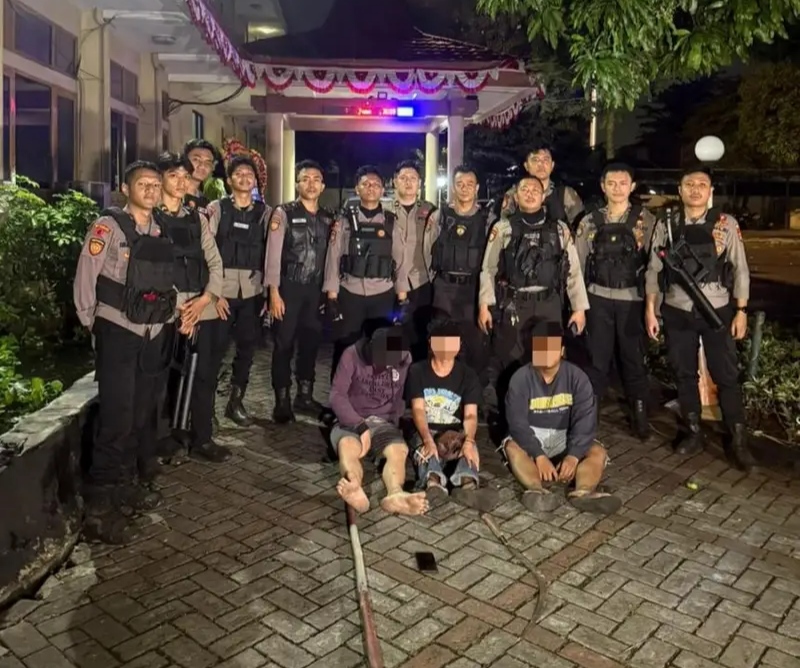 Bawa Clurit dan Bambu, Geng Pemuda Bendungan Jago Diringkus Tim Presisi