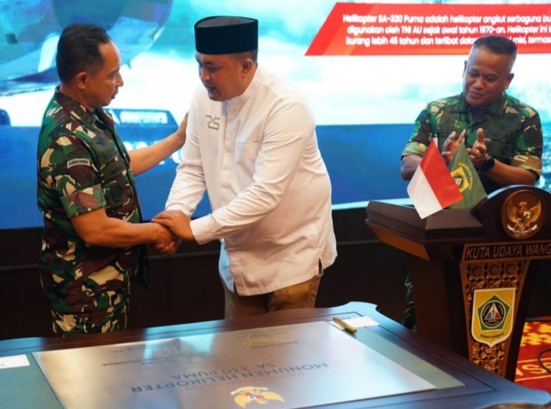 Panglima TNI Resmikan Monumen Helikopter SA-330 Puma di Cibinong Bogor