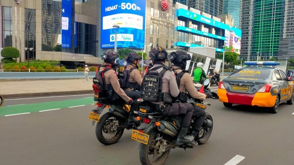 Ratusan Polisi Patroli, Jaga Jakarta Tetap Aman, Ini Rute nya