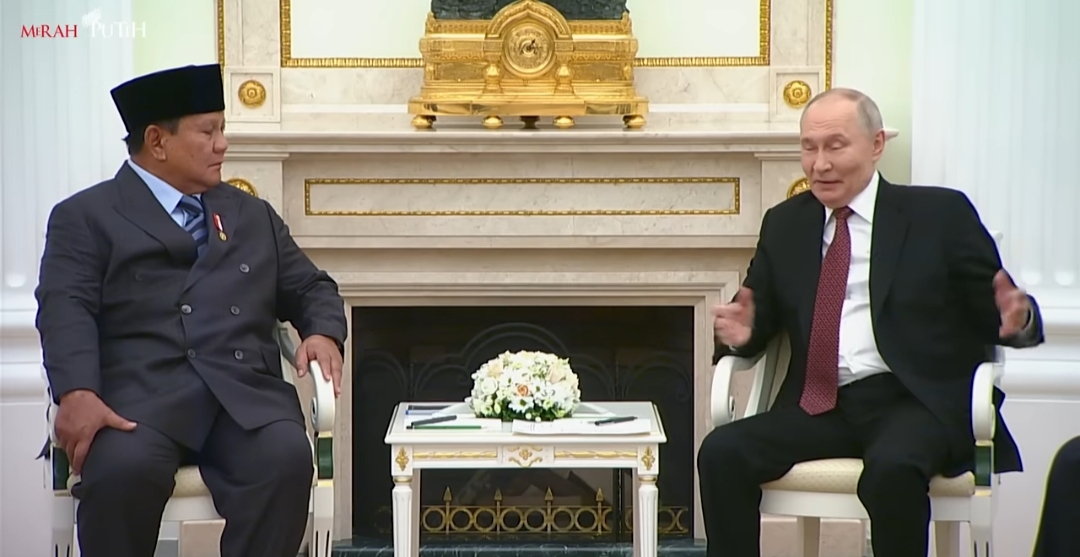 Presiden Prabowo Bertemu Presiden Putin di Kremlin, Bahas Penguatan Hubungan Strategis Indonesia–Rusia