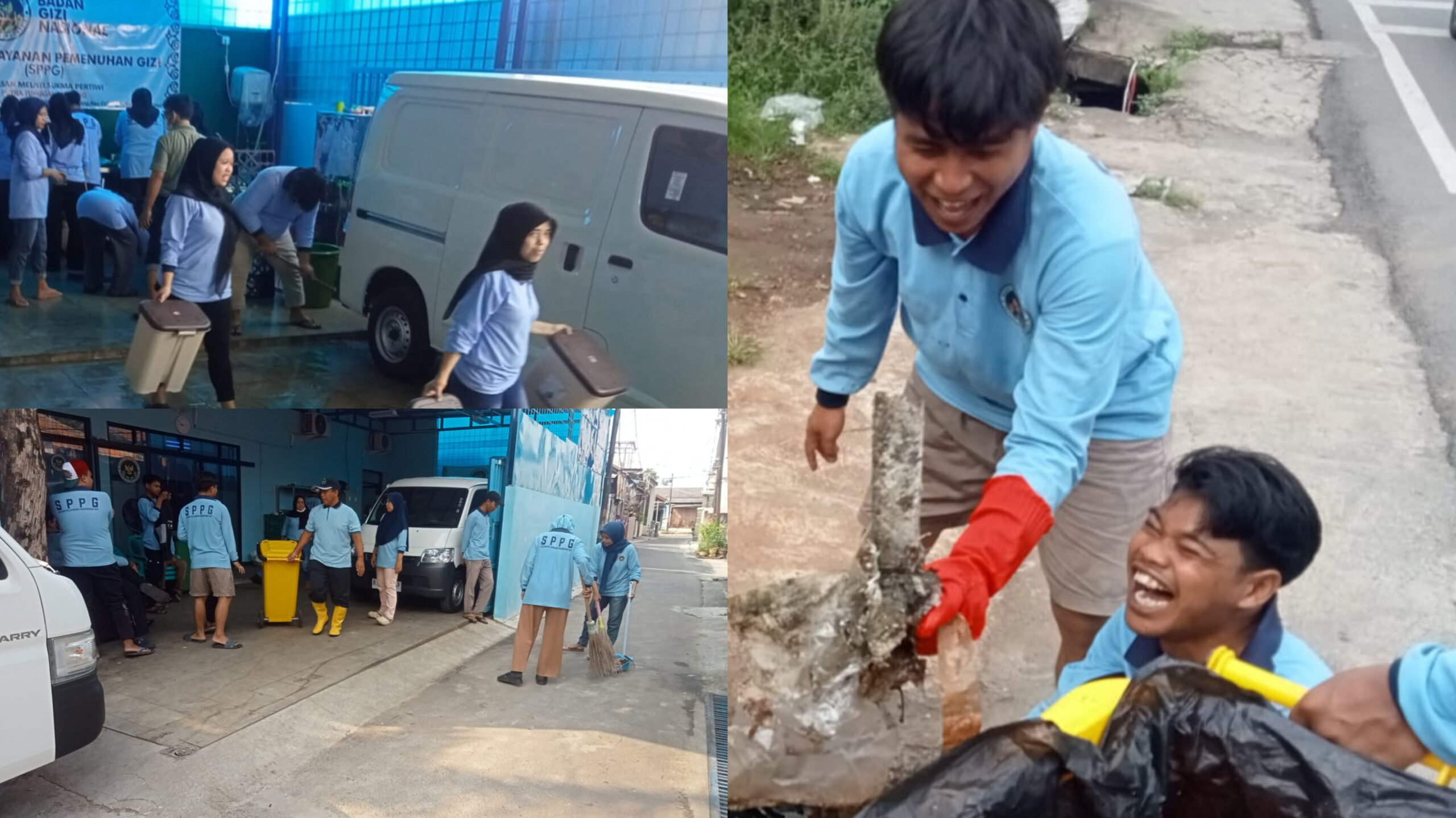 Semangat Gotong Royong, Relawan SPPG Pulogebang 13 Bersihkan Lingkungan Bersama Warga